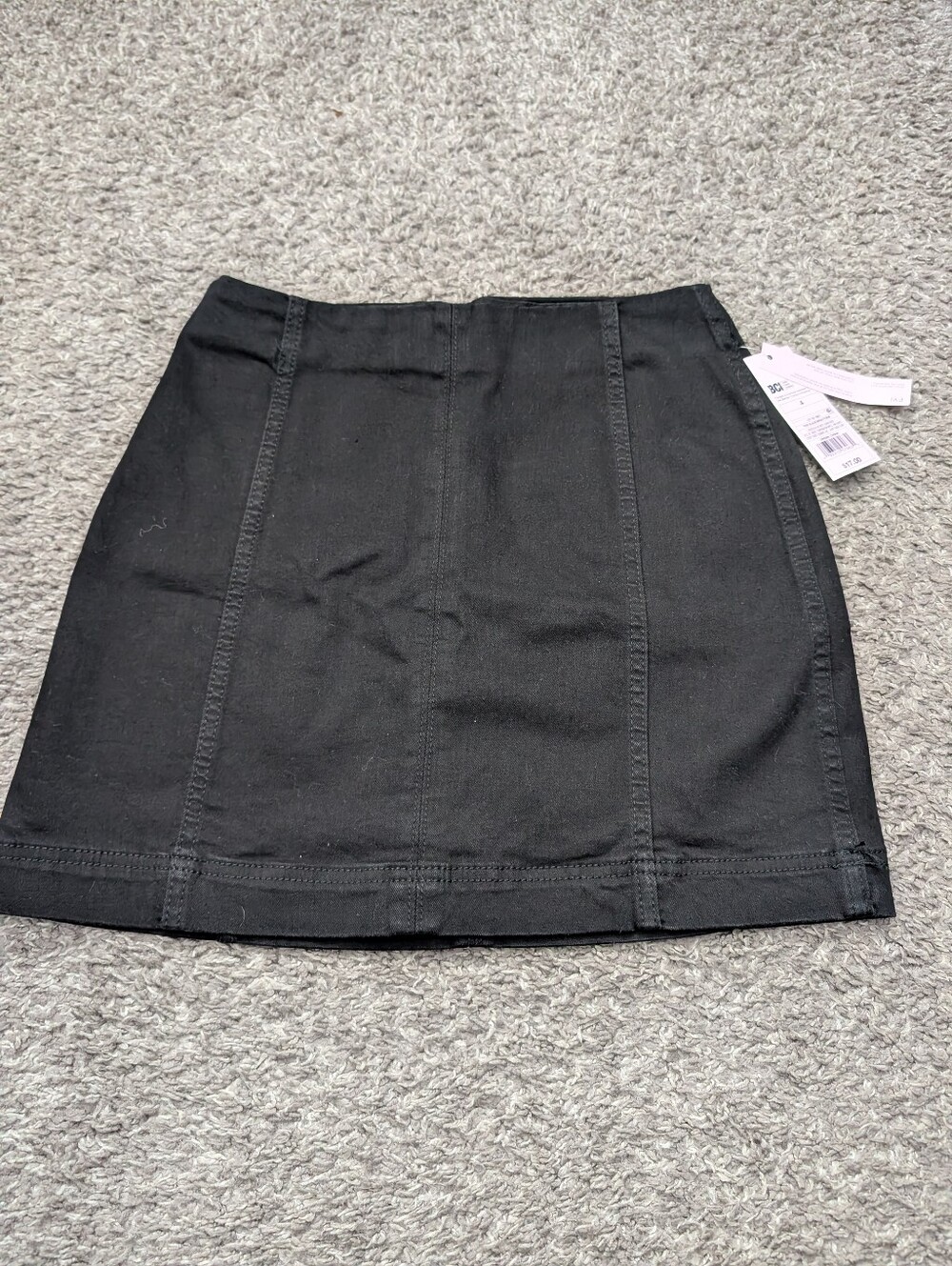 wild fable Black Mini Skirt with Panel Seams